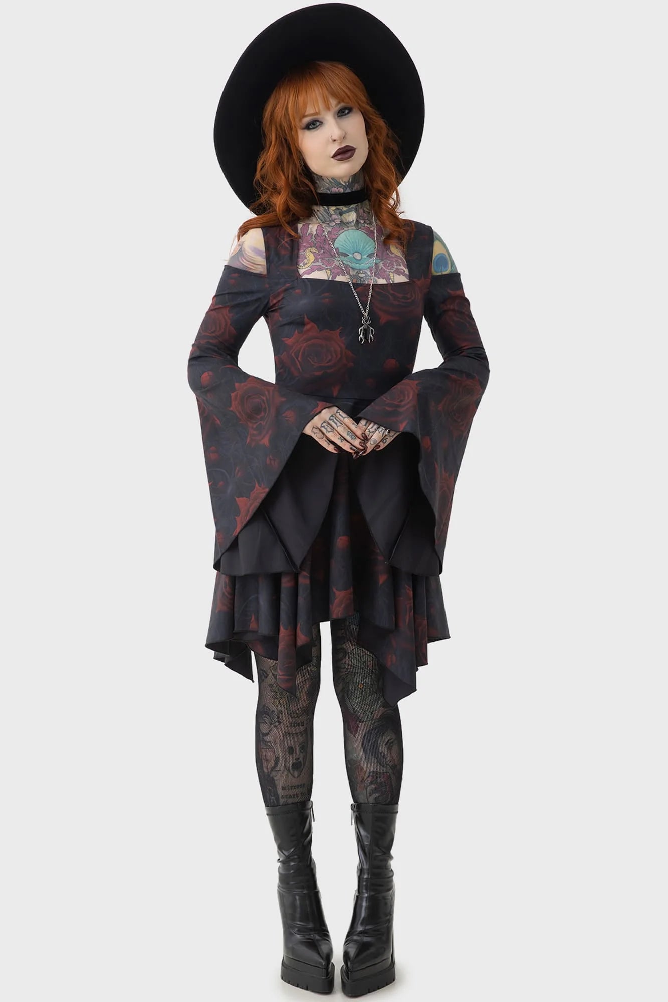 Killstar - Blood Rose Mini Dress