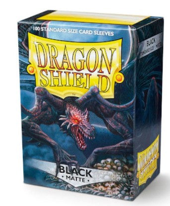 Dragon Shield - Matte Standard Size Sleeves 100pk - Black