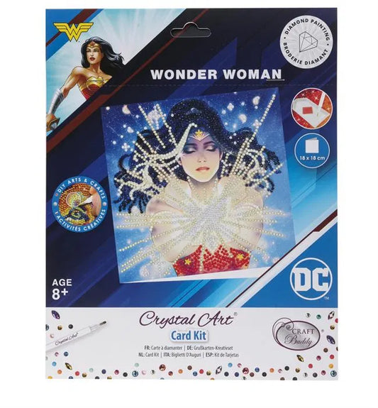 Wonder Woman- DC Collection Crystal Art Card Kit 18cm