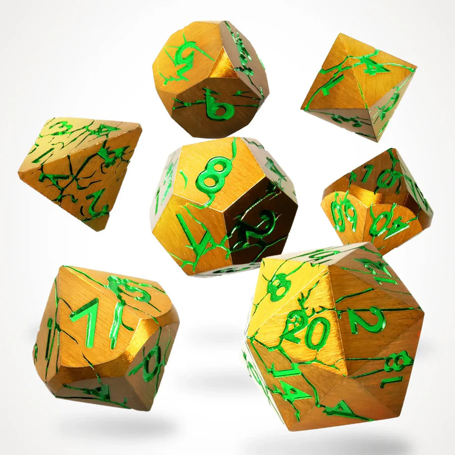 Gorgon Gaze Metal RPG Dice Set
