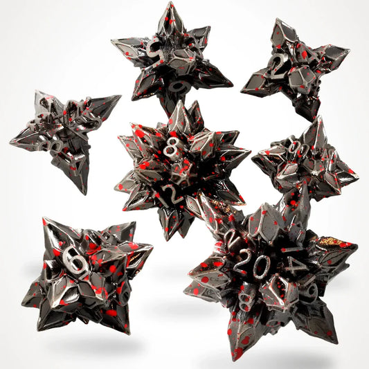 Brutal Bane Metal RPG Dice Set