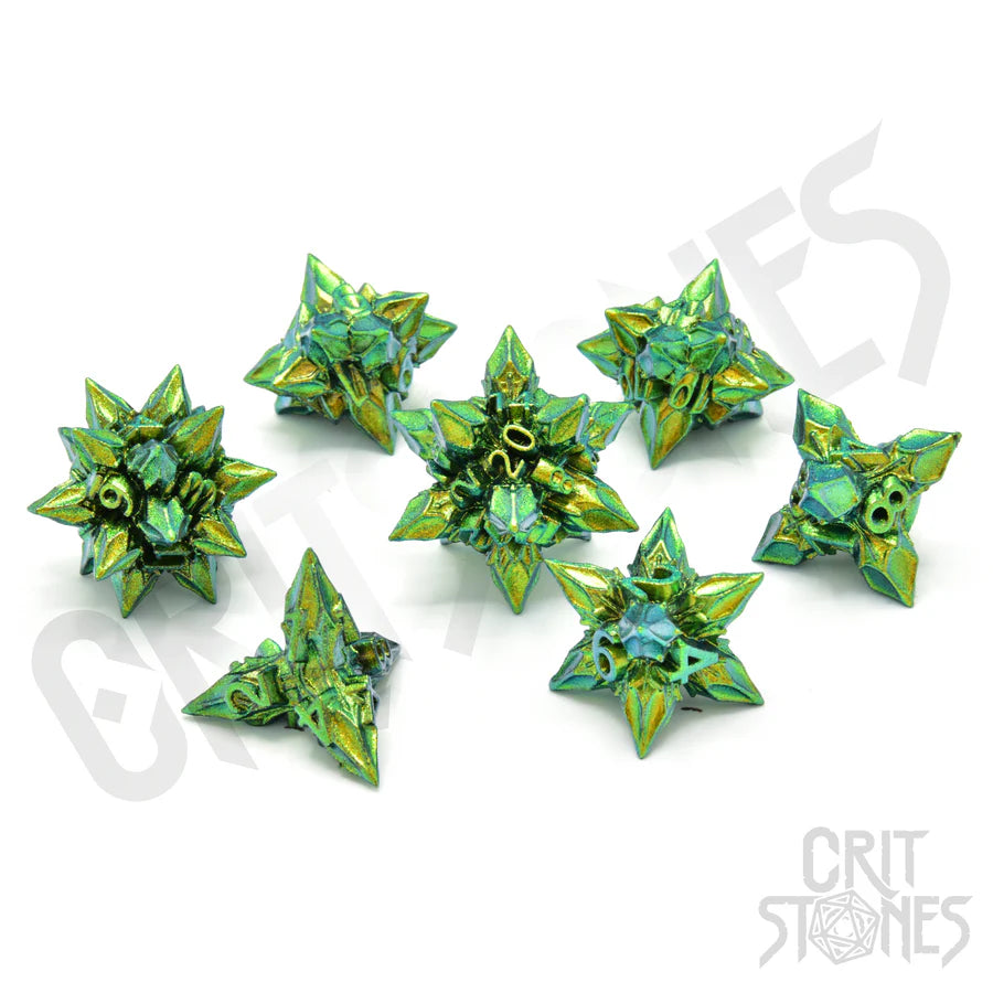 Unholy Bane Metal RPG Dice Set