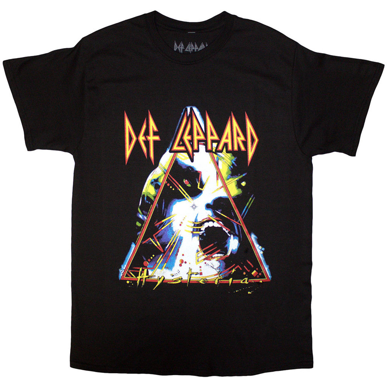 Def Leppard Unisex T-Shirt: Hysteria (Black)