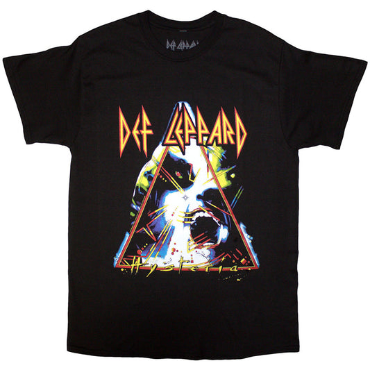 Def Leppard Unisex T-Shirt: Hysteria (Black)