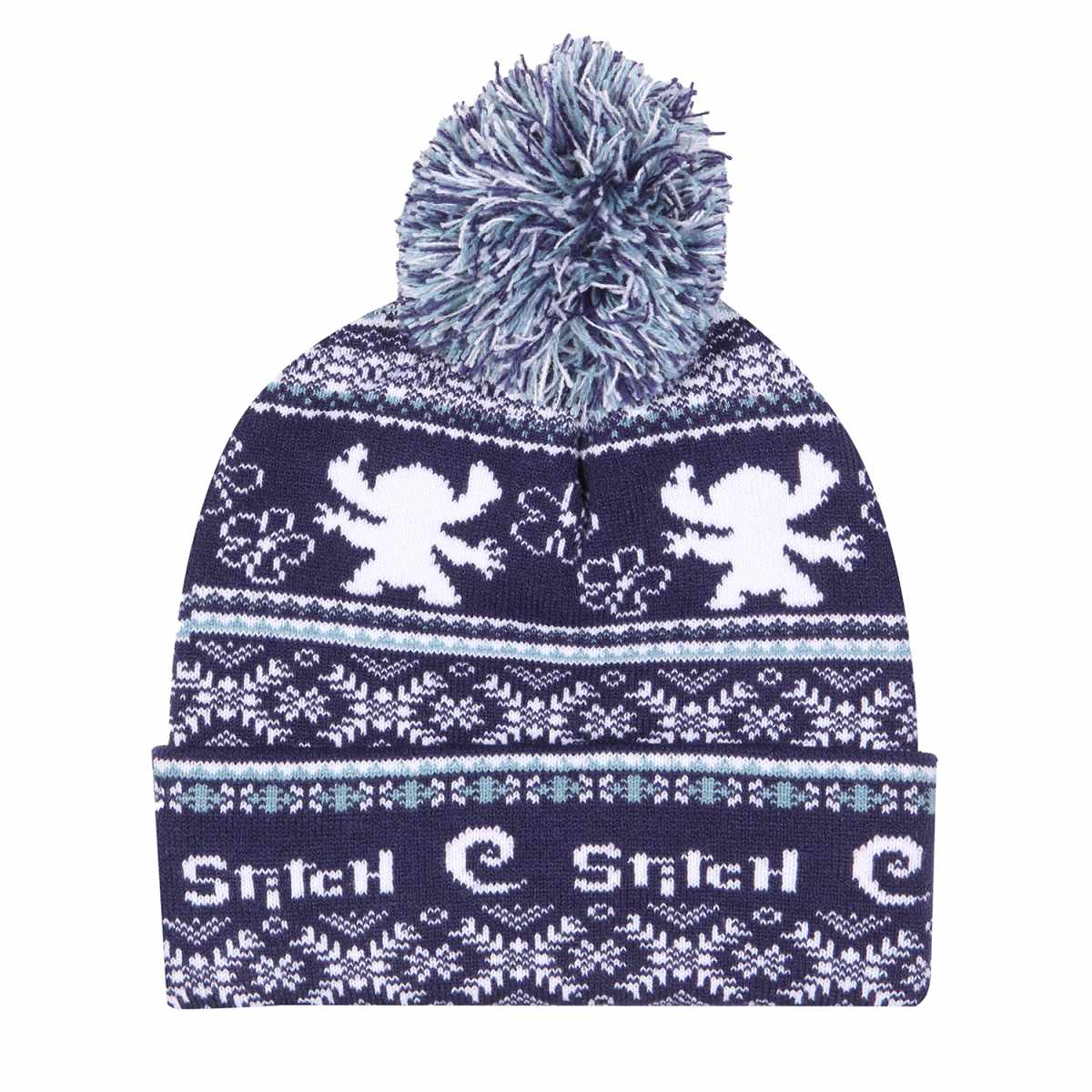 Disney Lilo and Stitch – Fair Isle Pom Pom Beanie