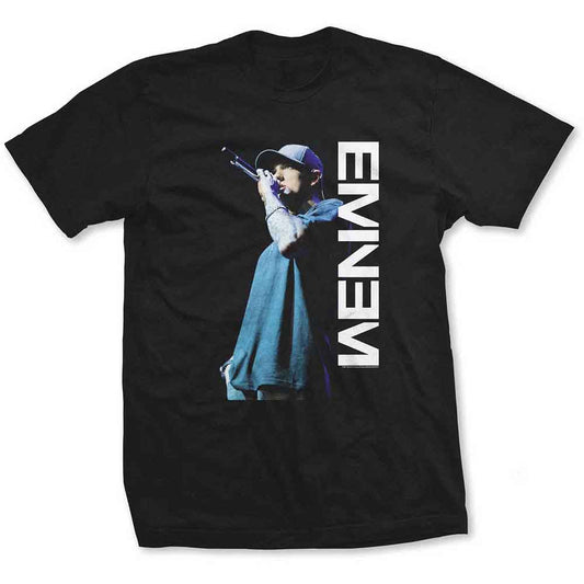 Eminem Unisex T-Shirt: Mic. Pose (Black)