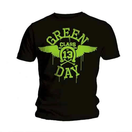 Green Day Unisex T-Shirt: Neon Black (Black)