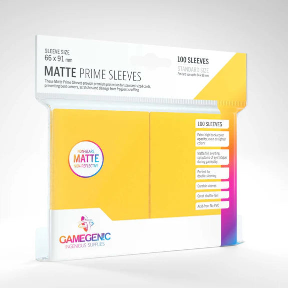 Gamegenic - Matte Prime Standard Size Sleeves (100)