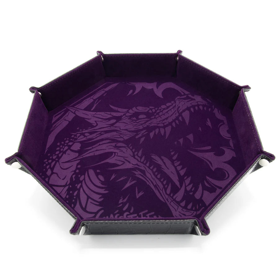 CritStones XL Octagonal Foldable Dice Tray - Dragon Skin Edition