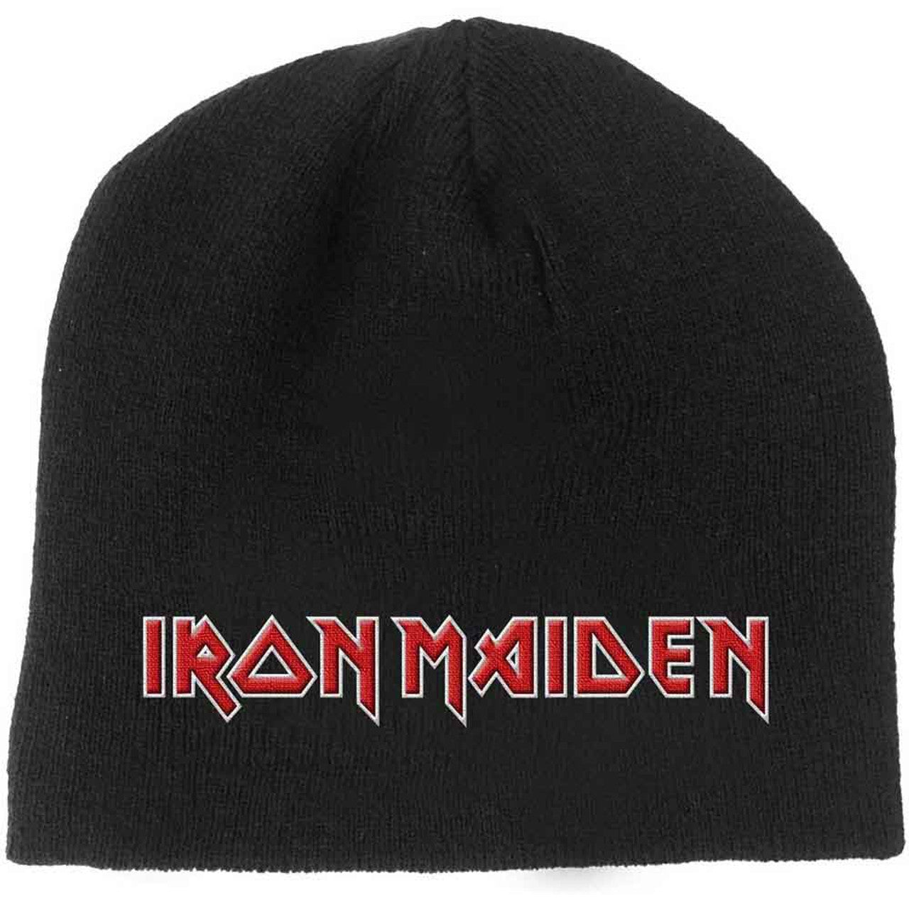 Iron Maiden Unisex Beanie Hat: Logo 2 (Black)