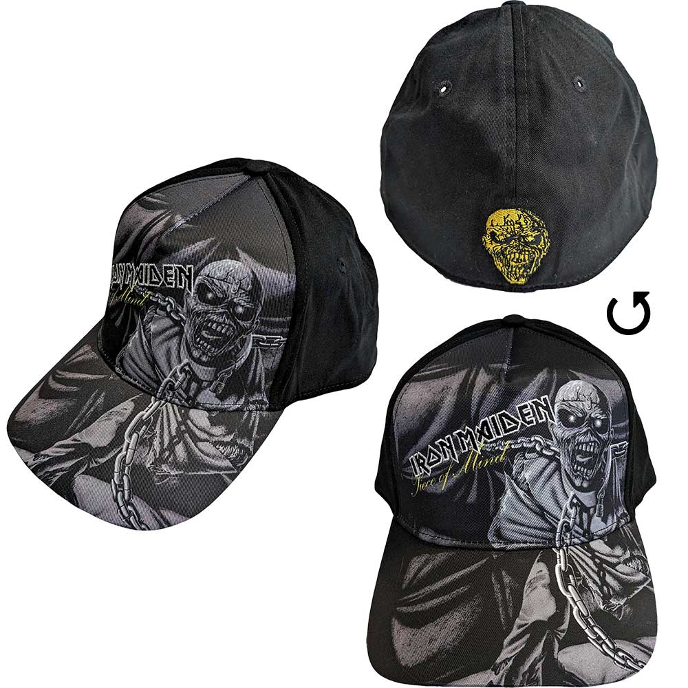 Iron Maiden Piece of Mind Greyscale Cap