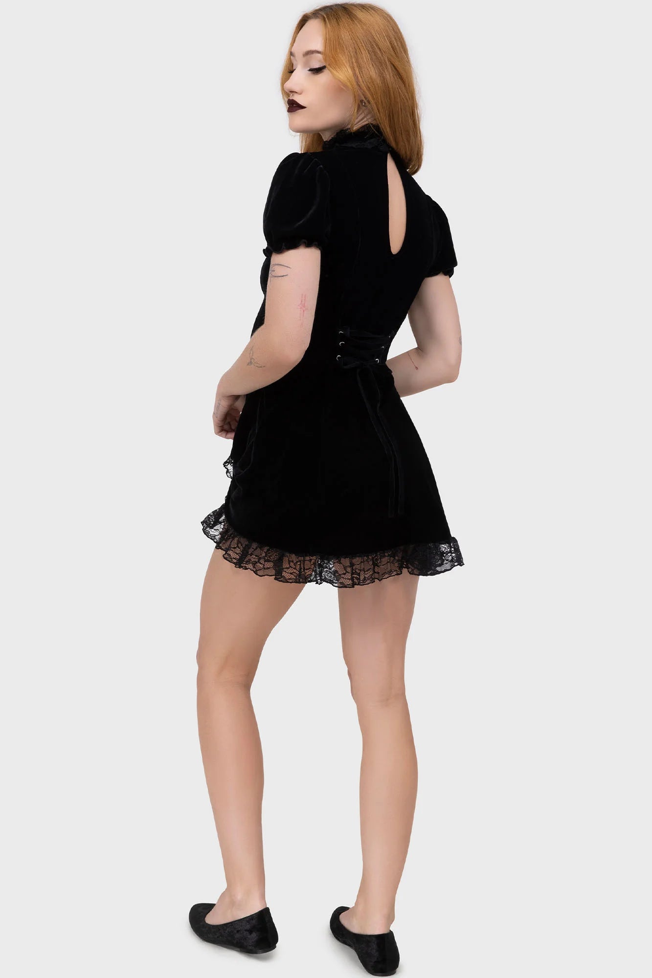 Killstar - Julienne Velvet Keyhole Dress
