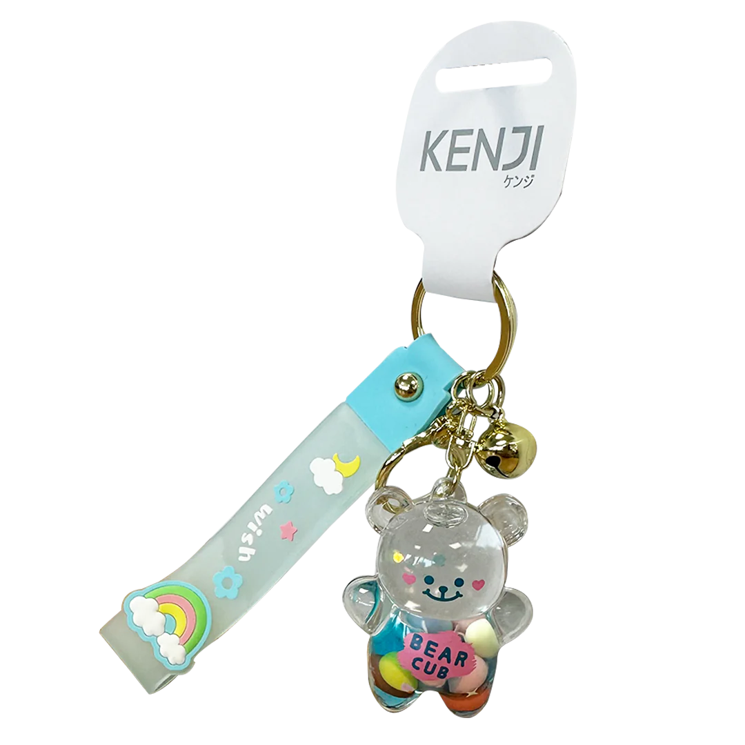 Mima Arcylic Rainbow Bear Keyring