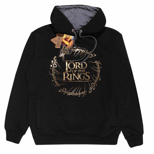 Lord Of The Rings – Gold Foil Logo Pullover Hoodie