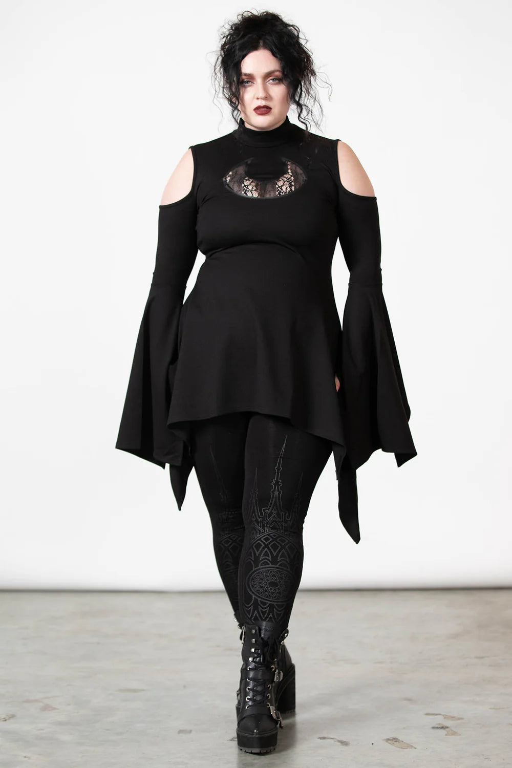 Killstar - Moonshine Cold Shoulder Top