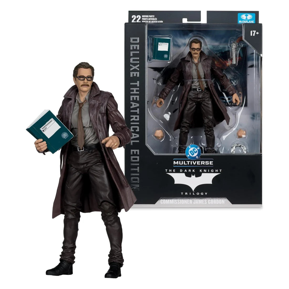DC Multiverse Commissioner James Gordon (The Dark Knight Trilogy) Deluxe Theatrical Edition Action Figure