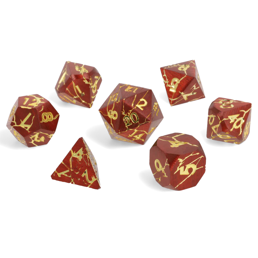 Mercury Fang Metal RPG Dice Set