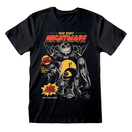 THE NIGHTMARE BEFORE CHRISTMAS  RETRO COMIC STYLE T-SHIRT