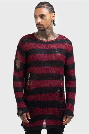 Killstar - Dahlia Knit Sweater Red