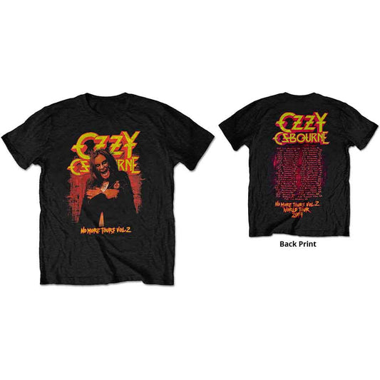 Ozzy Osbourne Unisex T-Shirt: No More Tears Vol. 2. (Black) (Back Print & Collectors Edition)