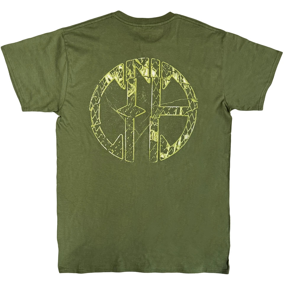 Pantera Unisex T-Shirt: Green Logo (Green) (Back Print)