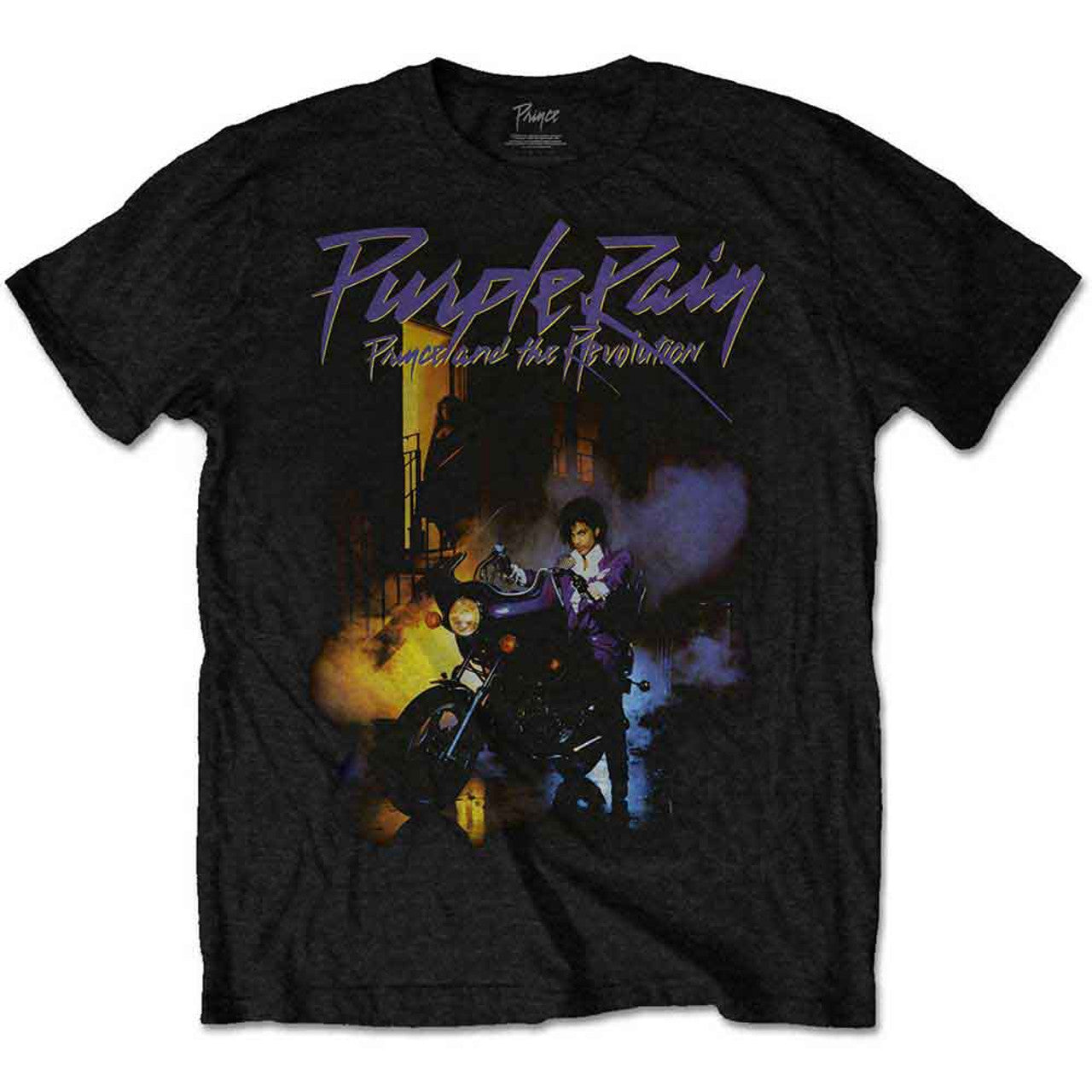 Prince Unisex T-Shirt: Purple Rain (Black)