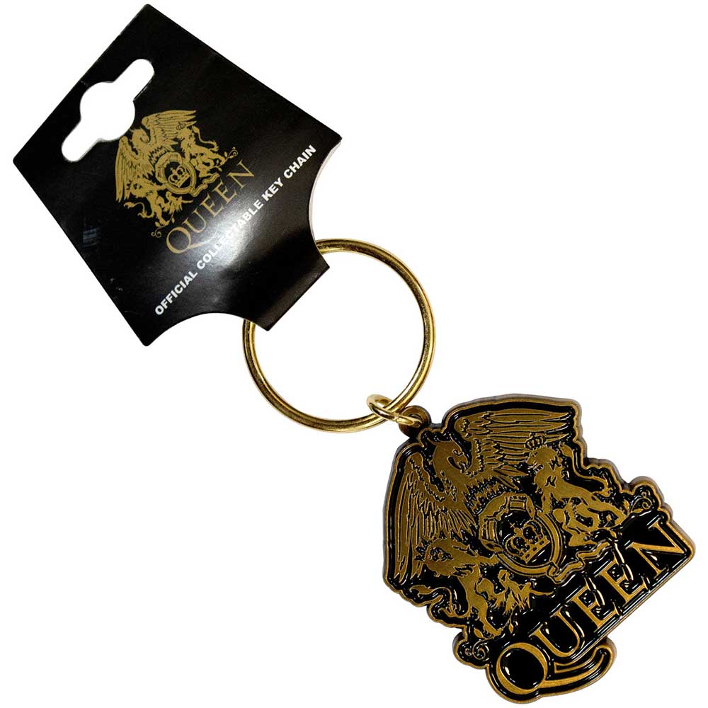 Queen Gold Crest Keychain