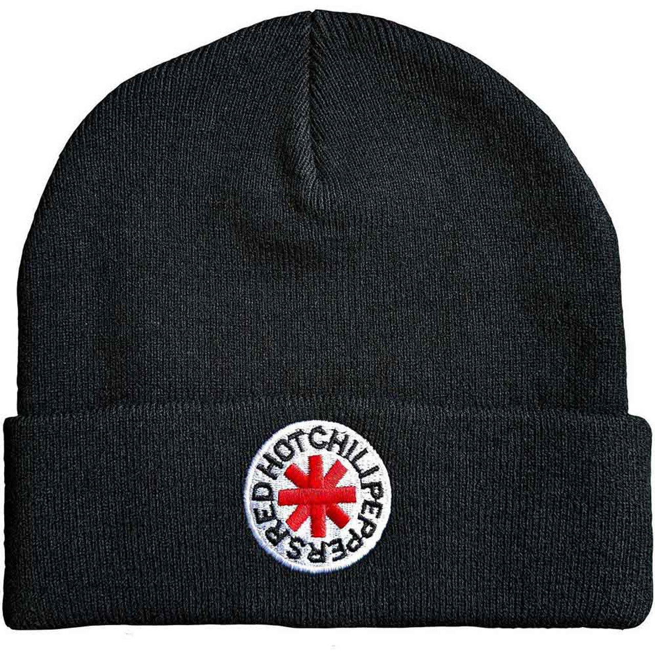 Red Hot Chili Peppers Unisex Beanie Hat: Classic Asterisk (Black)