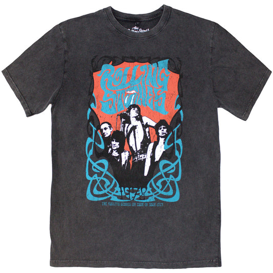 The Rolling Stones Unisex Stone Wash T-Shirt: Psych Montage