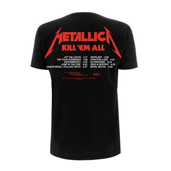 Metallica Kill Em All Tracks Unisex T-shirt
