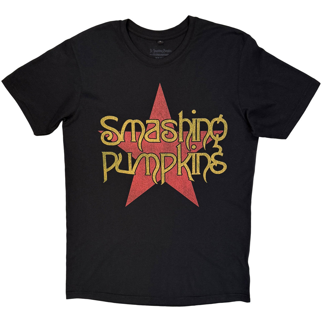 The Smashing Pumpkins Unisex Premium Carbon T-Shirt: Rock Invasion (Black) (Back Print)