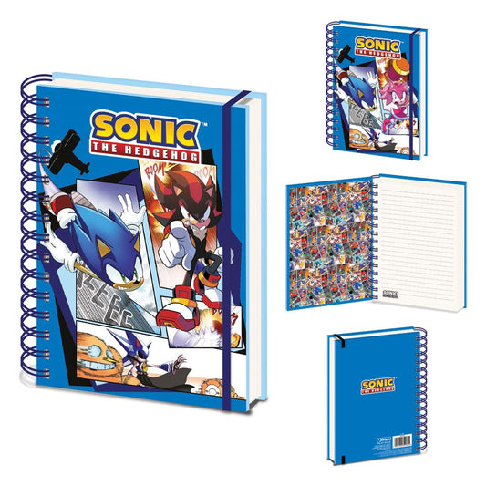 SONIC THE HEDGEHOG (COMIC STRIP JUMP OUT) A5 3D NOTEBOOK