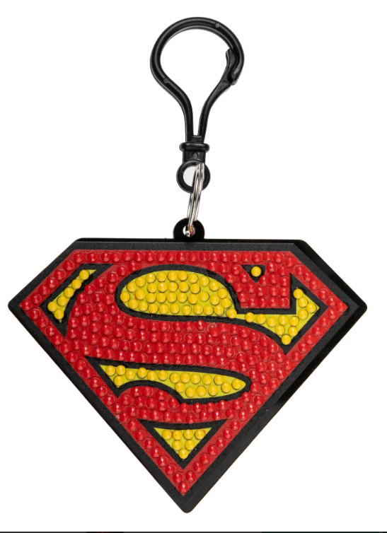 Crystal Art Bag Charm Kit - Superman