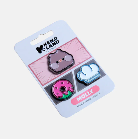 Metal Pin Badges 3pcs - Tiny-K Molly