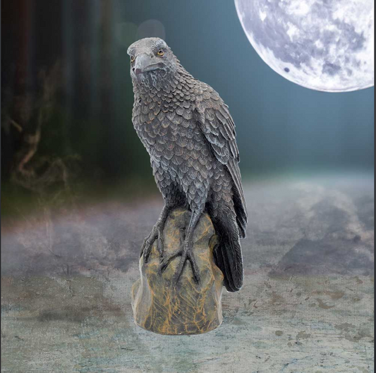 Ravens Rest Figurine Gothic Bird Ornament 16cm