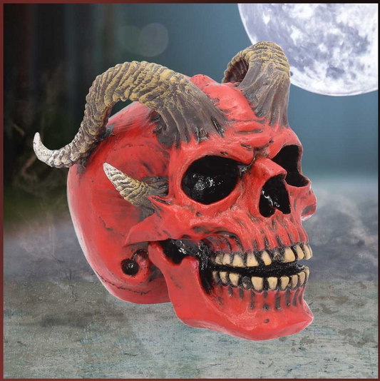 Tenacious Beelzeboss Demon Skull Ornament 13.3cm