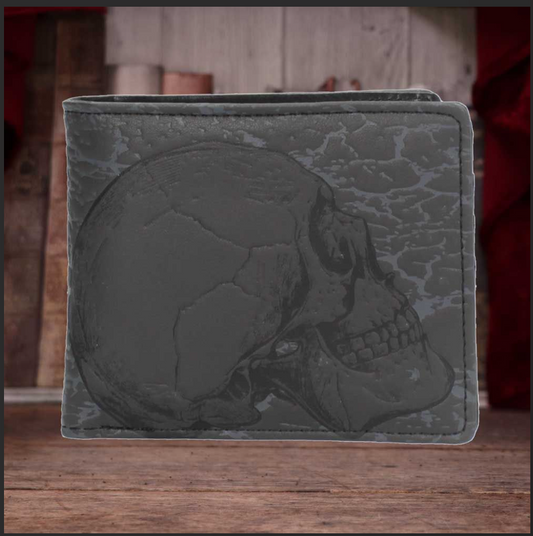 Memento Mori Skull Embossed Wallet