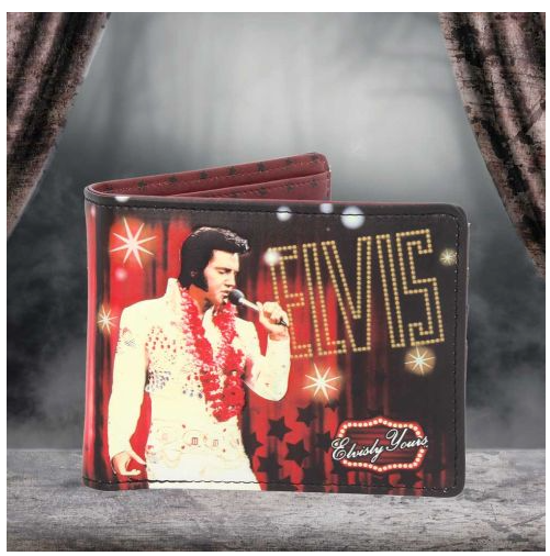 Officially Licensed Elvisly Yours Elvis Wallet Red 11cm