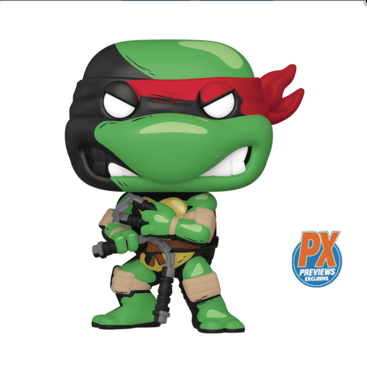 POP COMICS TMNT MICHELANGELO PX VINYL FIGURE W/B&W