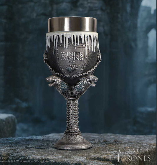 Game of Thrones House Stark Goblet Wine Glass 17.5cm
