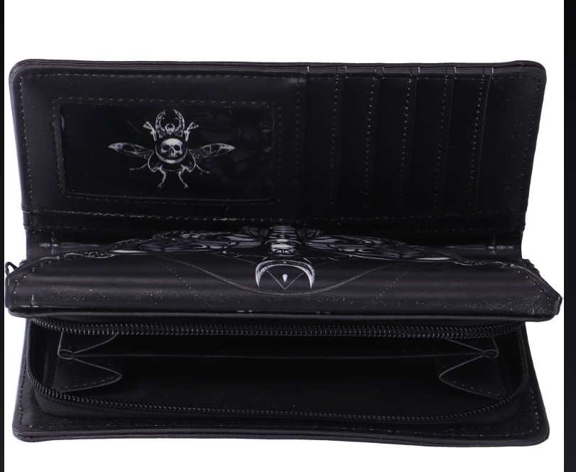 Death’s Head Moth Embossed Purse 9.5cm