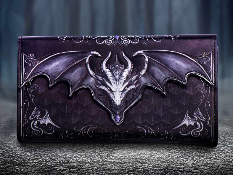 Dragon Scale Embossed Purse 9.5cm