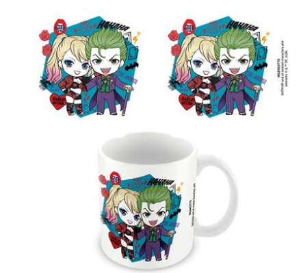 BATMAN (HARLEY QUINN & THE JOKER) WHITE POD MUG