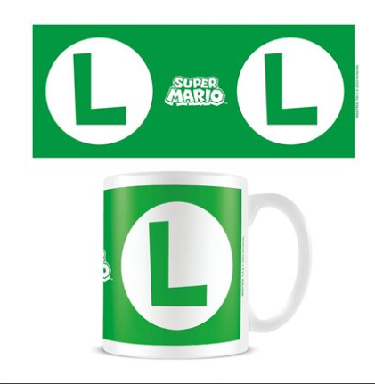 SUPER MARIO (LUIGI INITIAL) WHITE POD MUG