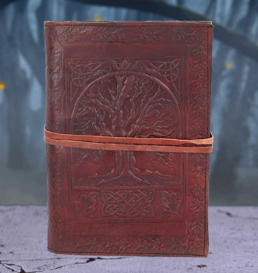 Tree Of Life Leather Embossed Journal 18 x 25cm
