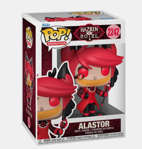 POP ANIMATION HAZBIN HOTEL ALASTOR W/CH VIN FIG