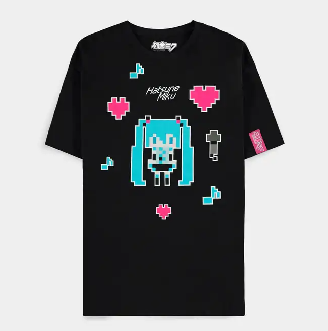 Hatsune Miku - Unisex Pixel Short Sleeved T-shirt