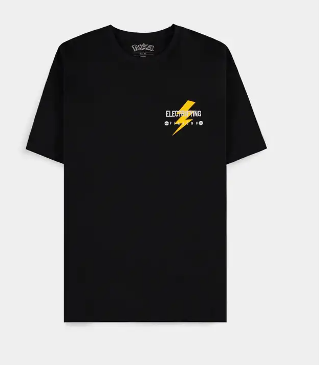 Pokémon - Pikachu Electrifying Line Art Men's Short Sleeved Loose Fit T-shirt
