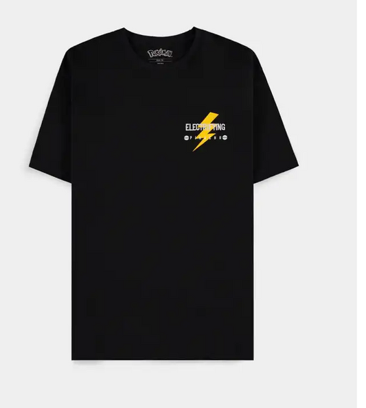 Pokémon - Pikachu Electrifying Line Art Men's Short Sleeved Loose Fit T-shirt