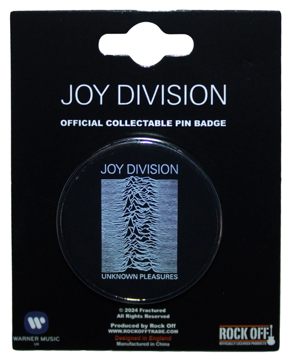 Joy Division Pin Badge: Unknown Pleasures